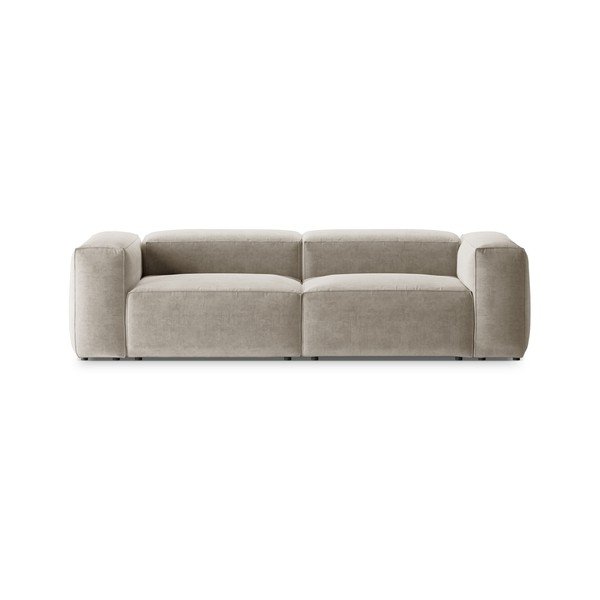 Canapea bej 264 cm Bergamo – Cosmopolitan Design