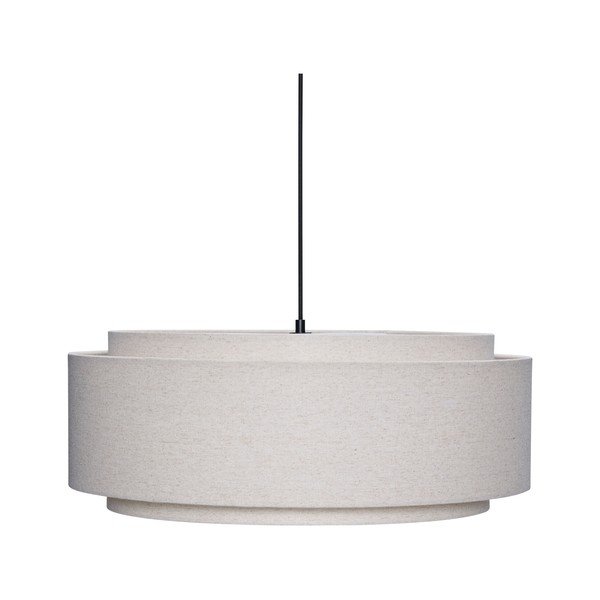 Lustră crem din material textil ø60x23 cm Sable – Hübsch