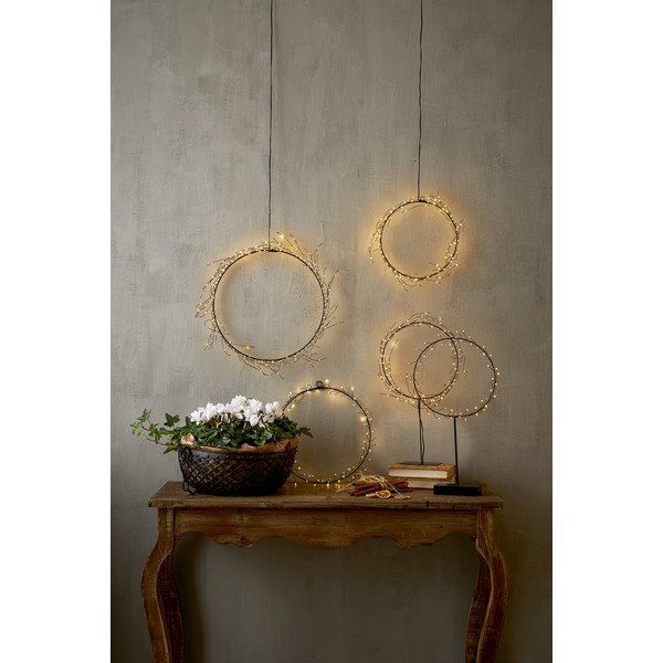 Decorațiune luminoasă neagră ø 24 cm  de  Crăciun Nike – Star Trading-image-4