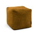 Fotoliu bean bag galben muștar cu tapițerie din catifea reiată Up! MooG – SLOWDOWN