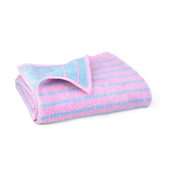 Prosop albastru/roz din amestec de bambus din frotir 70x140 cm Nuance – JUNA