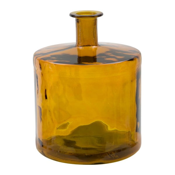 Vază din sticlă reciclată Mauro Ferretti Lop, 45 cm, portocaliu
