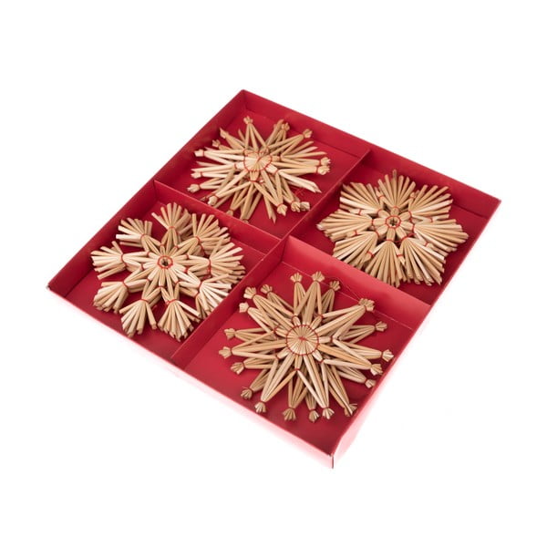 Ornamente de Crăciun 12 buc. din paie – Dakls