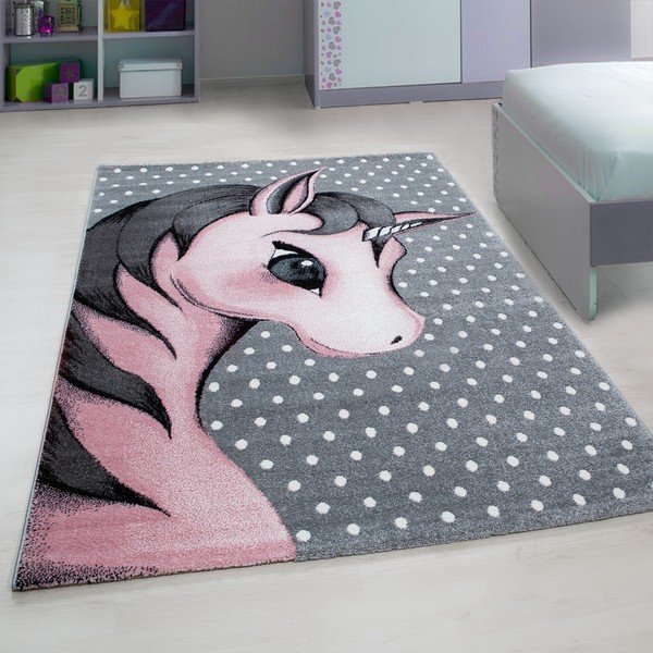 Covor pentru copii roz/gri 140x200 cm Kids – Ayyildiz Carpets-image-1
