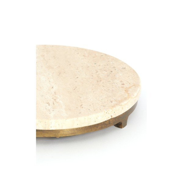 Măsuță auxiliară rotundă cu blat din piatră ø 26 cm Leda – Light & Living-image-3