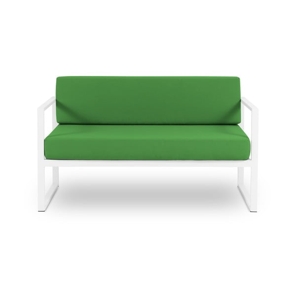 Canapea cu două locuri, adecvată pentru exterior Calme Jardin Nicea, verde