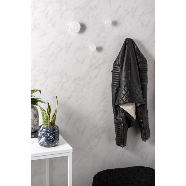Set 4 cârlige PT LIVING Marble, alb-image-1