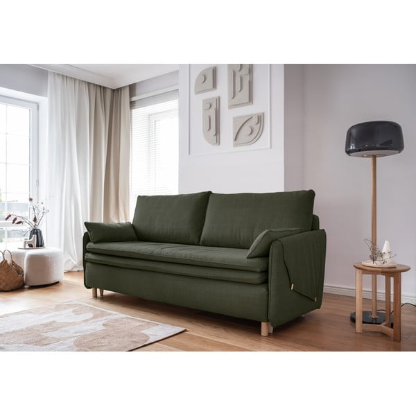 Canapea verde extensibilă 207 cm Simon – Miuform-image-3