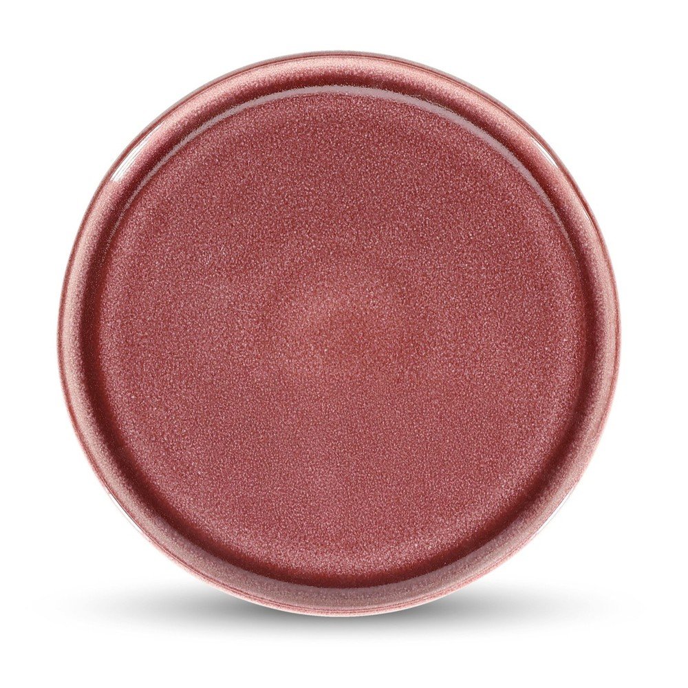 Farfurie burgundy din gresie ø 22 cm Duna – ONA