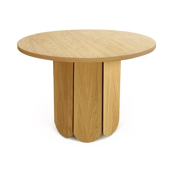 Masă dining cu aspect de lemn de stejar Woodman Soft, ø 98 cm-image-4