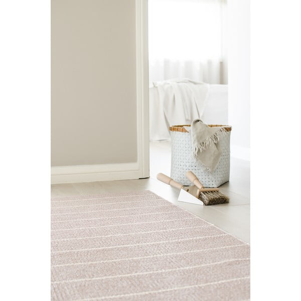 Covor tip traversă pentru interior și exterior roz deschis 70x180 cm Carl Pale Rose – Pappelina-image-3