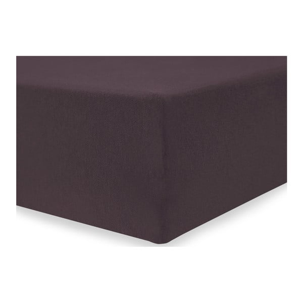 Cearșaf de pat cu elastic DecoKing Nephrite, 80–90 cm, maro-image-1