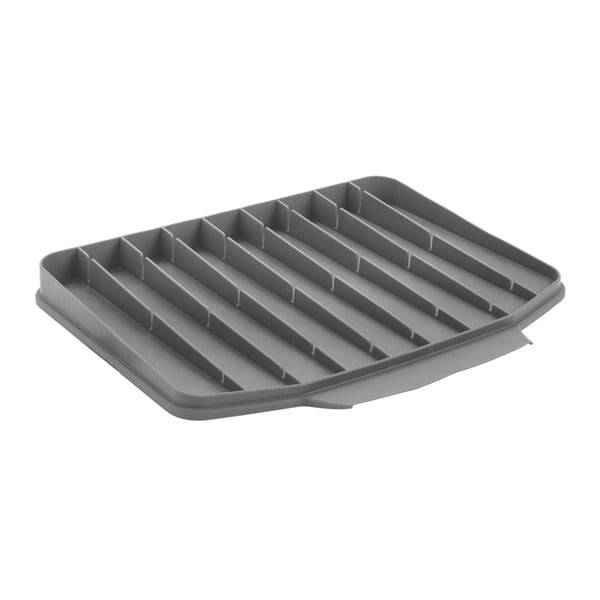 Scurgător de vase gri din plastic 40x33 cm Gravity – Metaltex