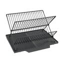 Scurgător vase Wenko Nelia, 34 x 40 cm, gri