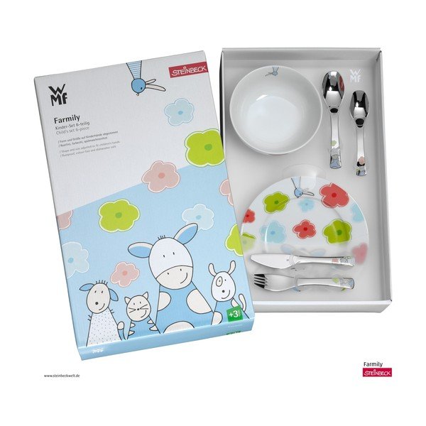 Set masă din 6 piese pentru copii WMF Cromargan® Farmily-image-1