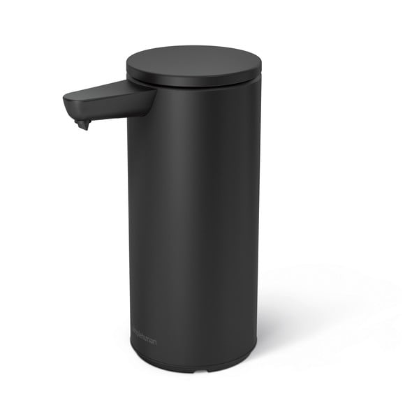 Dozator de săpun lichid negru automat din oțel 266 ml – simplehuman
