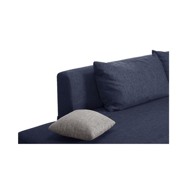 Canapea extensibilă Modernist Pashmina, partea dreaptă, albastru-image-2