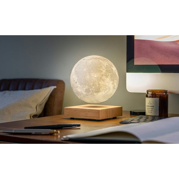Veioză în culoare naturală LED (înălțime 14 cm) Moon – Gingko-image-3