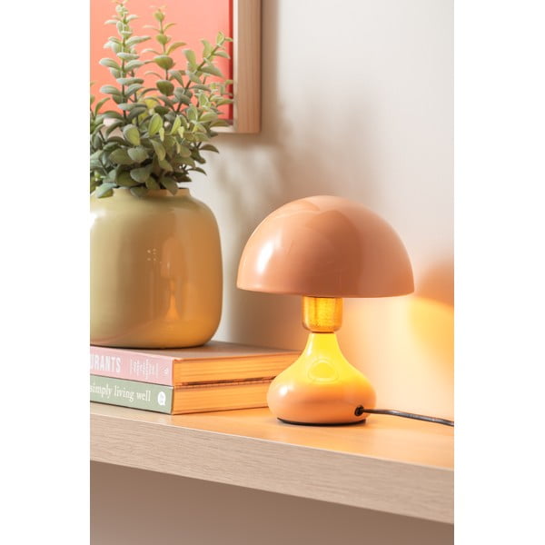 Veioză în culoarea somonului cu abajur din metal (înălțime 23 cm) Binc – Leitmotiv-image-1