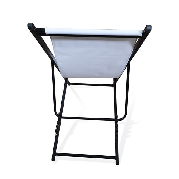 Șezlong pliabil de grădină Bonami Essentials Deck, lungime 106 cm, alb-image-3