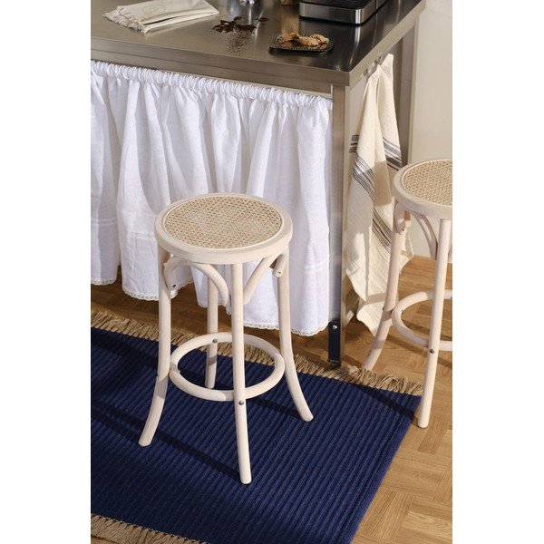 Set de scaune de bar în culoare naturală 2 buc. din ratan (înălțime șezut 65,5 cm) Koster – Jotex-image-1
