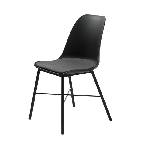 Set 2 scaune Unique Furniture Whistler, negru - gri-image-1