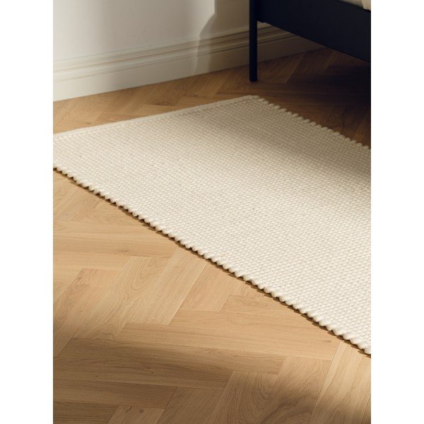 Covor bej țesut manual din lână 200x300 cm Talo – noo.ma-image-2