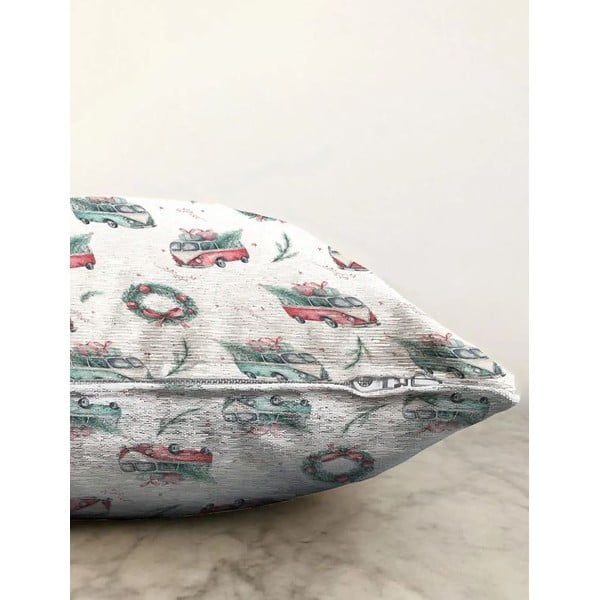 Față de pernă 43x43 cm  cu model de Crăciun – Mila Home-image-1