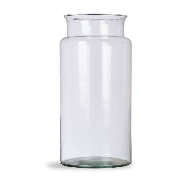 Vază din sticlă reciclată manual Garden Trading Broadwell, înălțime 30 cm