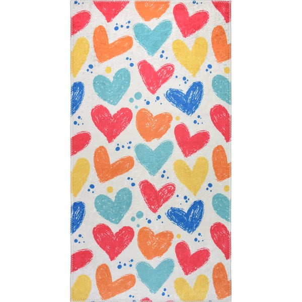 Covor pentru copii lavabil 120x180 cm Hearts of Love – Vitaus