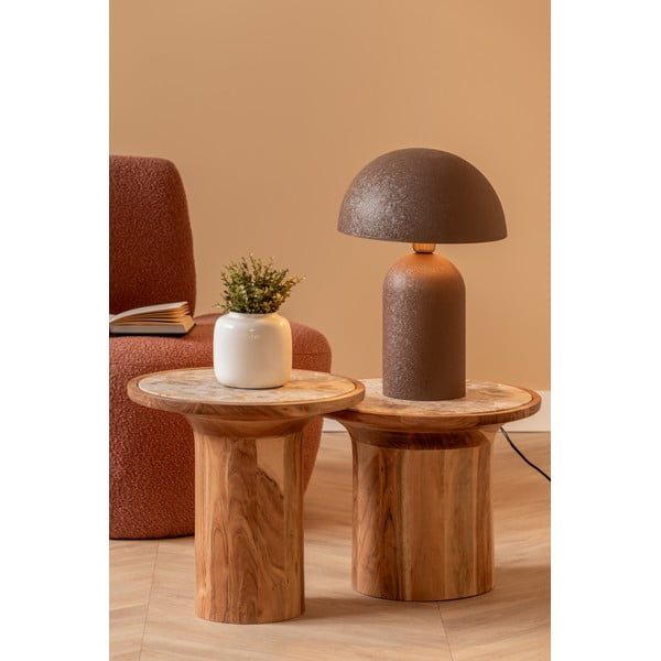 Măsuță auxiliară rotundă din lemn de mango ø 45 cm Tubo – Leitmotiv-image-4