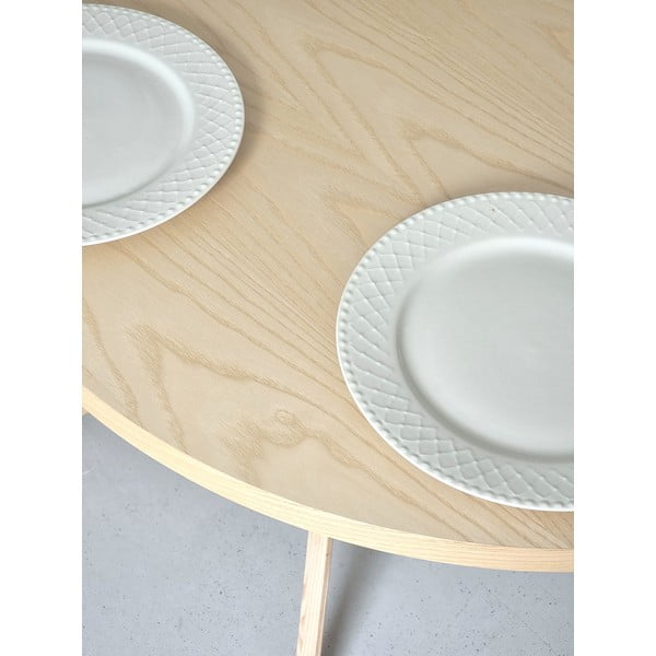 Masă de dining din lemn de frasin 90x90 cm Jubi – Ragaba-image-4