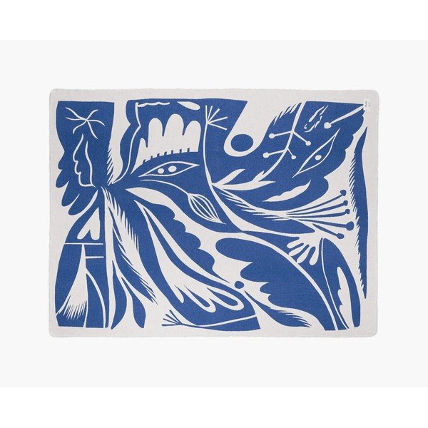 Pătură albastră 165x200 cm Lino – noo.ma-image-3