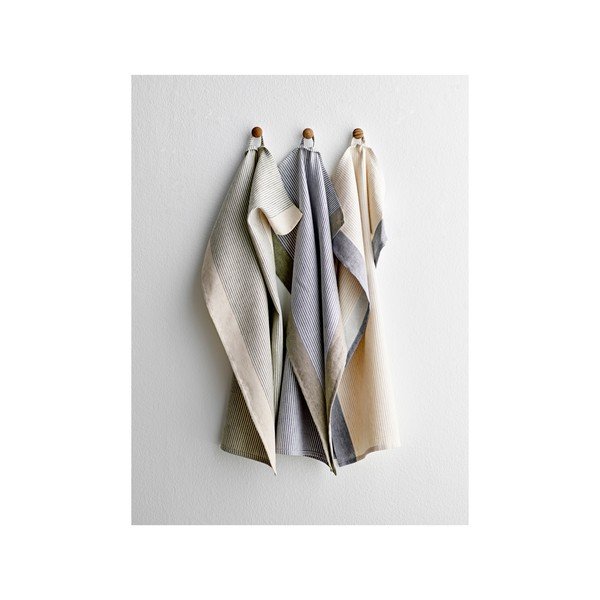 Prosop de vase din bumbac/din in 50x70 cm Statement Stripe – Södahl-image-2