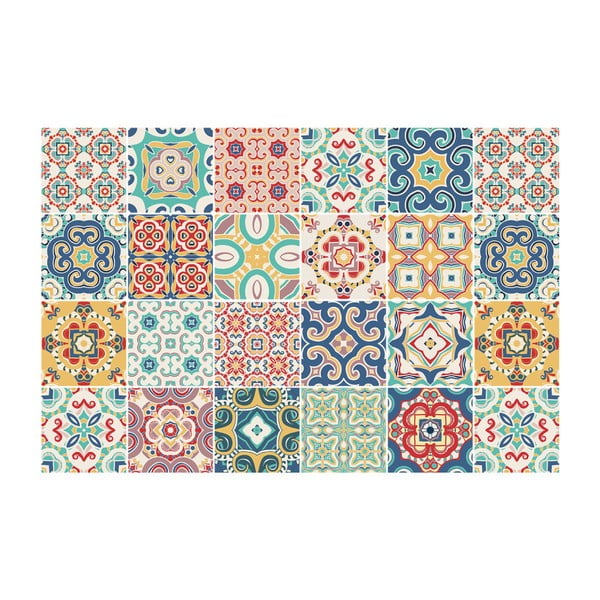 Set 24 autocolante pentru mobilă Ambiance Georgina, 10 x 10 cm-image-2