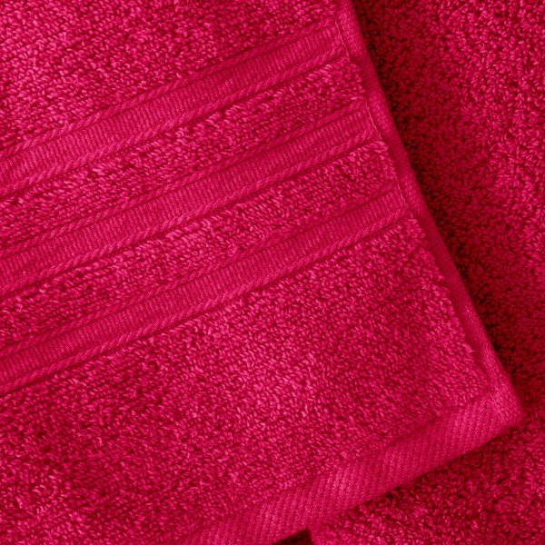 Prosoape de baie roz-închis 6 buc. din bumbac din frotir Zero Twist – Catherine Lansfield-image-3