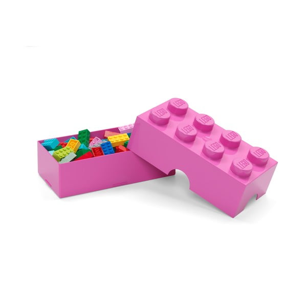 Cutie de depozitare pentru copii  roz din plastic 20x10x7 cm – LEGO®-image-2