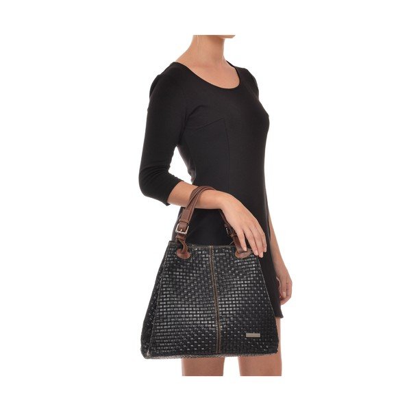 Geantă din piele Isabella Rhea Seina 858 Nero-image-4