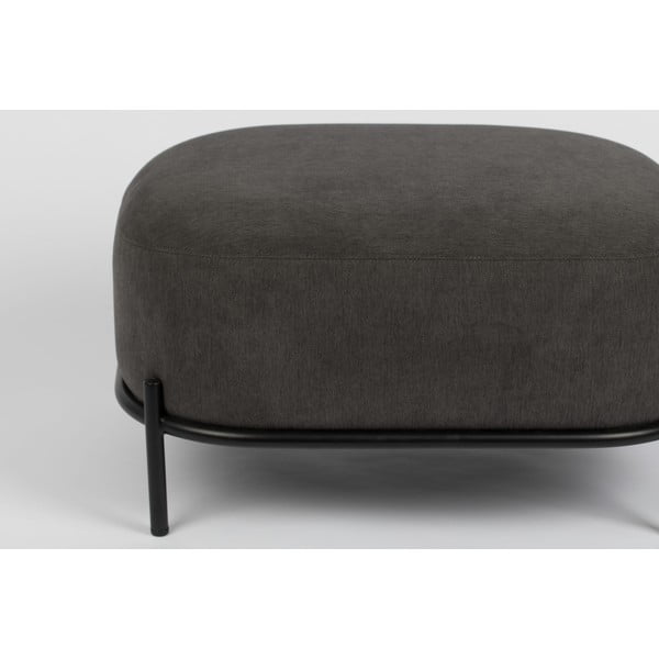 Taburet White Label Polly, gri închis-image-4