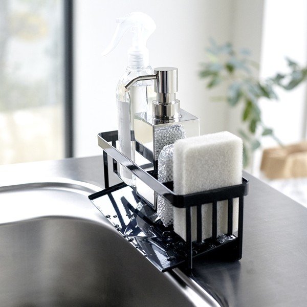 Suport pentru accesorii de spălat negru din metal Tower – YAMAZAKI-image-1
