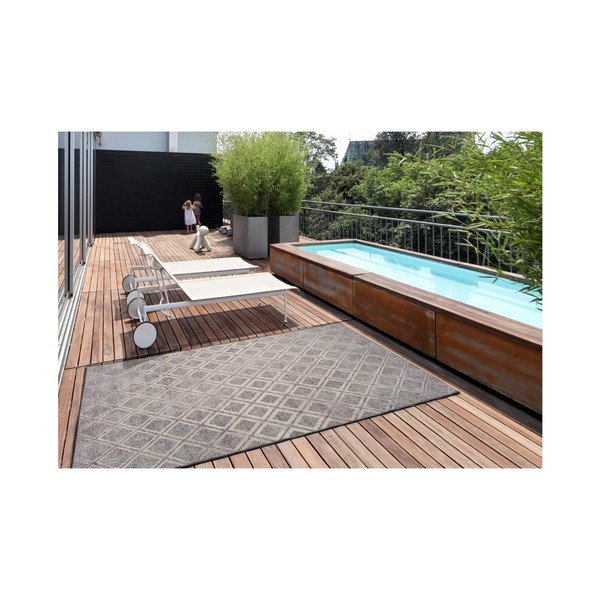 Covor adecvat și pentru exterior Universal Betty Silver, 135 x 190 cm, gri-image-1