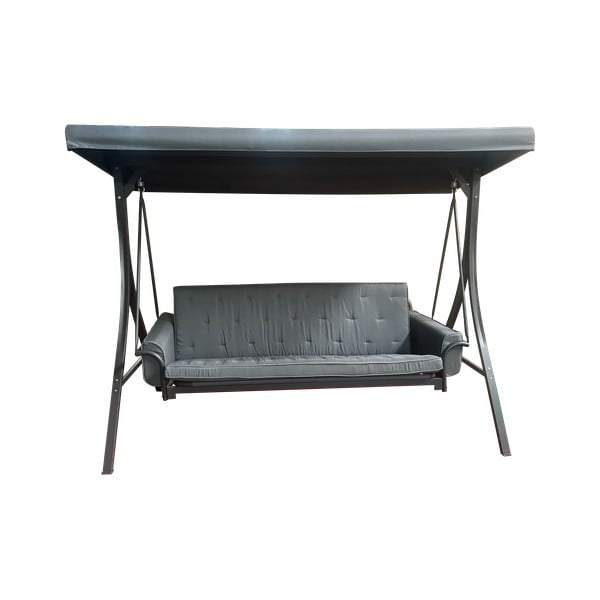 Balansoar de grădină gri din metal Madrid – Rojaplast