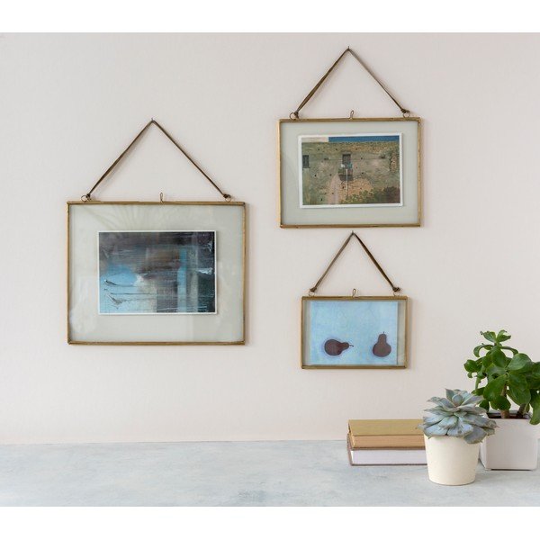 Ramă foto aurie de agățat din metal 15x10 cm – Rex London-image-2