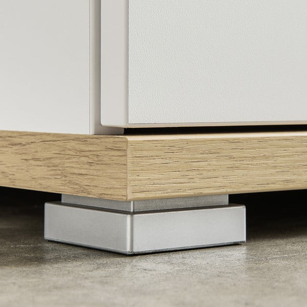 Pantofar alb cu sertar cu aspect de lemn de stejar Topix – Germania-image-1