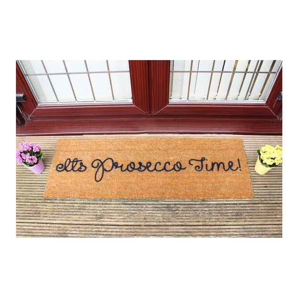 Covoraș intrare din fibre de cocos lung Artsy Doormats Prosecco Time, 120 x 40 cm-image-1