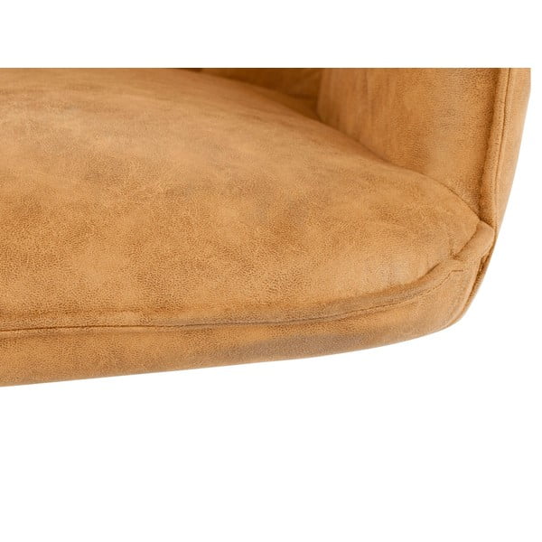 Set de scaune de sufragerie galben 2 buc. tapițat Preston – Støraa-image-4