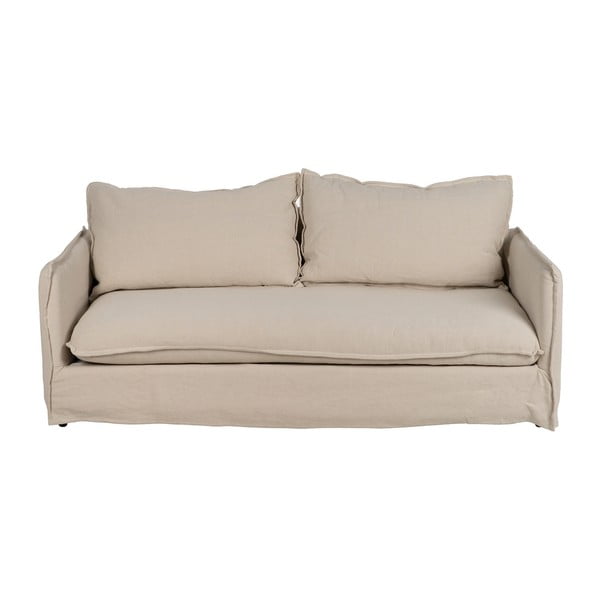 Canapea crem cu tapițerie din in 200 cm – Ixia