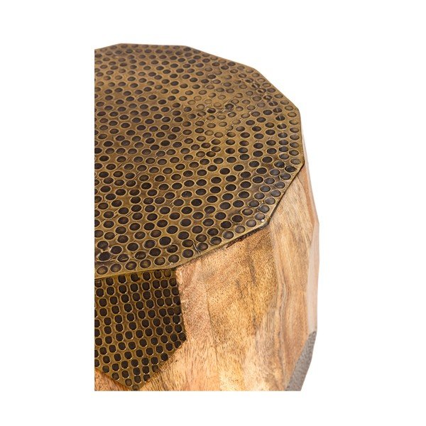 Măsuță auxiliară rotundă din lemn de mango ø 29 cm Fabia – MOME-image-3