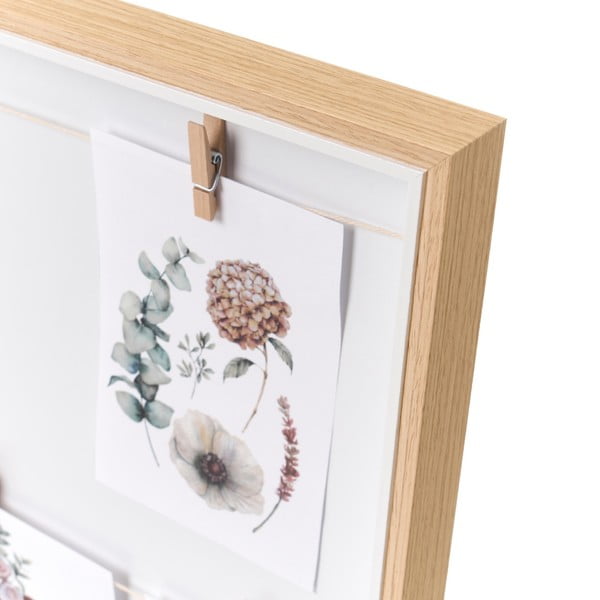 Ramă foto de perete în culoare naturală 43x43 cm – Casa Selección-image-2