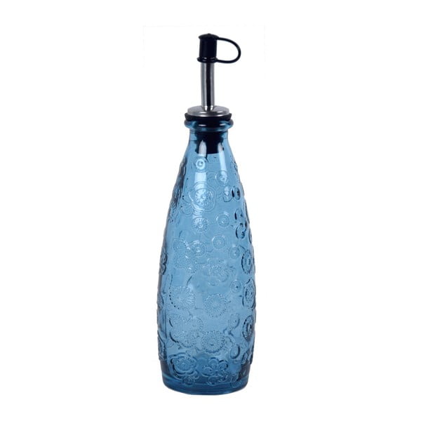 Sticlă cu picurător Ego Dekor Flora, albastru